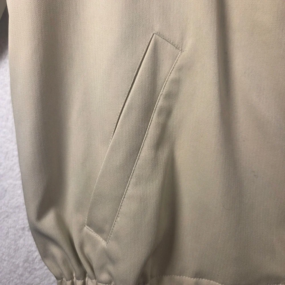 JOS A BANK Traveler Collection Mens Beige Harrington Style Jacket Size Medium